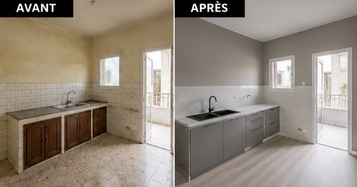 Rénovation cuisine – Avant / Après
